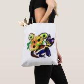 Zwarte Kat en Zonnebloemen Tote Bag (Dichtbij)