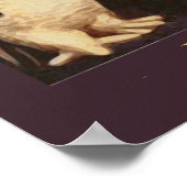  zwarte kat en zwarte kat en zwarte haak Pet maan Poster (Hoek)