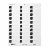 Zwarte kat etiket (Full Sheet)