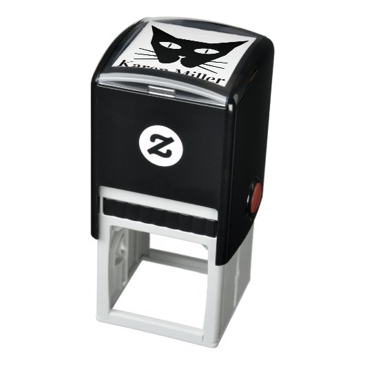 Zwarte Kat Eyes Aangepaste naam Zelfinktende Stempel (Product)