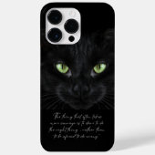 Zwarte kat foto, wijsheid Case-Mate iPhone case (Achterkant)
