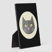 Zwarte kat fotoplaat (Zijkant)