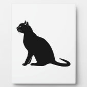 Zwarte kat fotoplaat (Voorkant)
