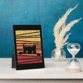 Zwarte kat fotoplaat (Zijkant)