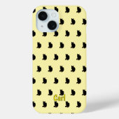Zwarte kat (geel) Case-Mate iPhone case (Achterkant)
