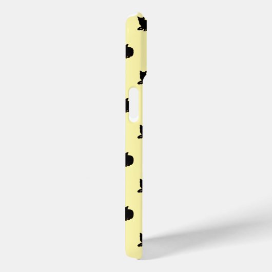 Zwarte kat (geel) Case-Mate iPhone case (Achterkant / Rechts)