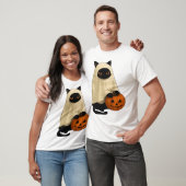 Zwarte Kat Geest met Pompoen Essential T-Shirt (Unisex)