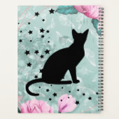 Zwarte kat gelooft in de agenda van de magie quote (Achterkant)