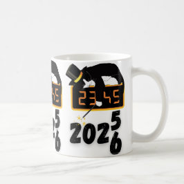 Zwarte Kat gelukkig nieuwjaar Koffiemok