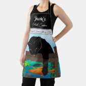 Zwarte kat Gevist, grijze band Schort (Insitu)