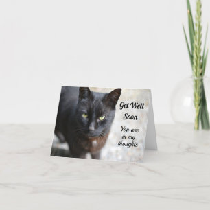 zwarte kat gevouwen krijgen goed binnenkort Wenska Bedankkaart