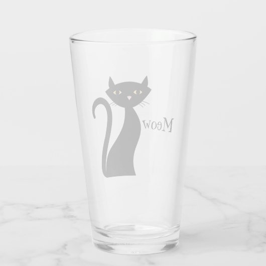  zwarte kat glas (Achterkant)