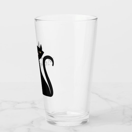 zwarte kat glas (Links)