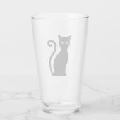 Zwarte kat glas (Achterkant)