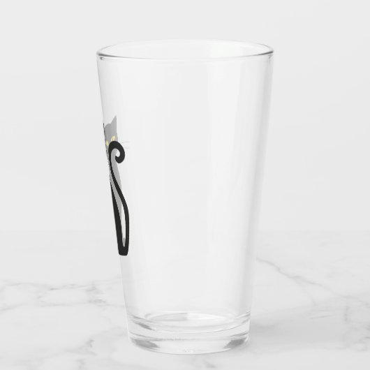 Zwarte kat glas (Links)