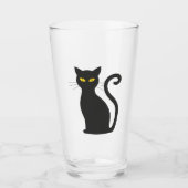 Zwarte kat glas (Voorkant)