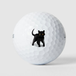 Zwarte kat golfballen