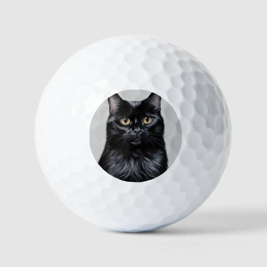 Zwarte kat golfballen (Voorkant)