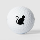 Zwarte kat golfballen (Voorkant)