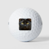 Zwarte kat golfballen (Voorkant)