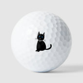 Zwarte kat golfballen (Voorkant)