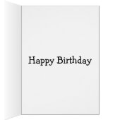 Zwarte kat gothische verjaarkat (Binnen (Rechts))