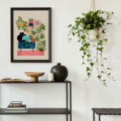 Zwarte Kat Goudvis Speelse Kattenliefhebber Poster