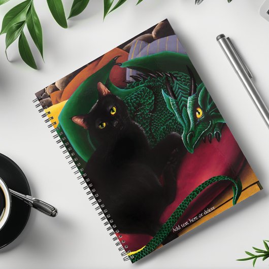 Zwarte kat groene draak planner