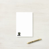 Zwarte Kat Groene Ogen Notities Post-it® Notes (Op bureau)