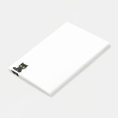 Zwarte Kat Groene Ogen Notities Post-it® Notes (Schuin)