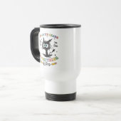 Zwarte Kat Hallo 7e Klas Het Is Goed Alles Is Goed Reisbeker (Voorkant links)