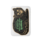 zwarte kat Halloween Badmat (Voorkant Verticaal)