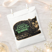  zwarte kat Halloween Bedankzakje (Geknipt)