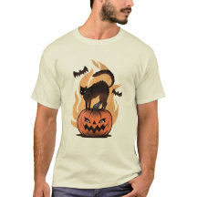 Zwarte kat Halloween Cat Lovers Sterrennacht Cat