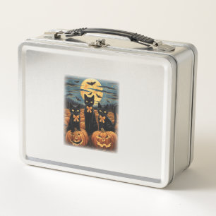 Zwarte kat Halloween Coquette Bow Cat Halloween Co