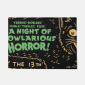  zwarte kat Halloween Deurmat (Voorkant)