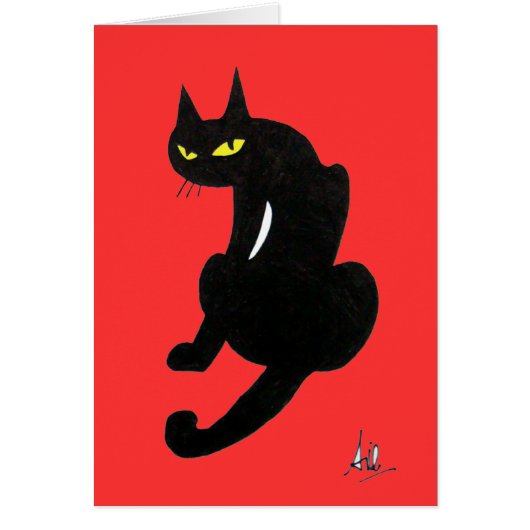 ZWARTE KAT HALLOWEEN FEEST (Voorkant)