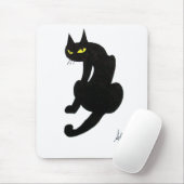 ZWARTE KAT HALLOWEEN FEEST MUISMAT (Met muis)
