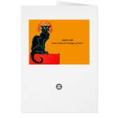 ZWARTE KAT HALLOWEEN FEESTJE MONOGRAM (Achterkant)
