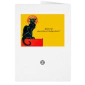 ZWARTE KAT HALLOWEEN FEESTJE MONOGRAM (Achterkant)