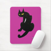 ZWARTE KAT HALLOWEEN FEESTJE MUISMAT (Met muis)