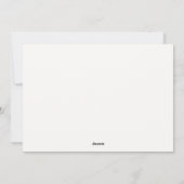  zwarte kat Halloween Gothic Floral Feestdagenkaart (Achterkant)