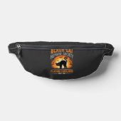 Zwarte Kat Halloween Humane Samenleving Vintage Gr Heuptasje (Liggend)