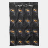 Zwarte kat 🙀Halloween🎃 keukenhanddoek (Verticaal)