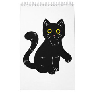 Zwarte kat Halloween kinder Kalender