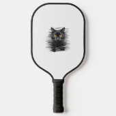 Zwarte kat Halloween Kostuum Spooky Kitty Cat Kitt Pickleball Paddle (Voorkant)