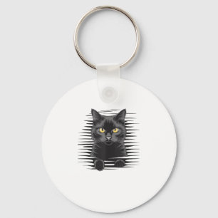 Zwarte kat Halloween Kostuum Spooky Kitty Cat Kitt Sleutelhanger