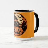 Zwarte kat Halloween Mok (Voorkant rechts)