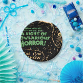  zwarte kat Halloween Papieren Bordje (Feest)