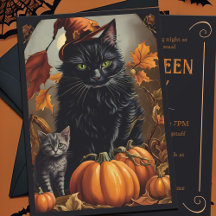  Zwarte Kat Halloween Party Herfst Heks Pet
